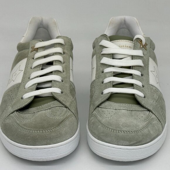 DIOR Star Lace Up Low Top Suede Leather Sneakers Trainers Pastel Peyote - Picture 7 of 16